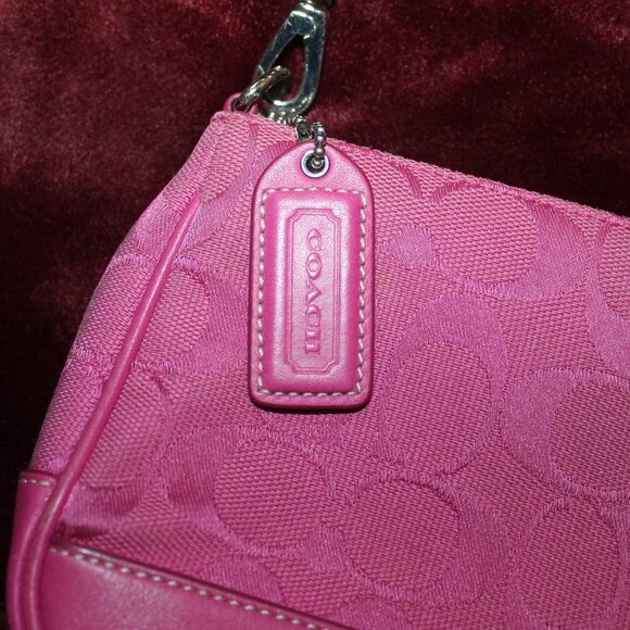 Vintage Y2K coach pink signature demi hampton shoulder bag - Picture 3 of 6